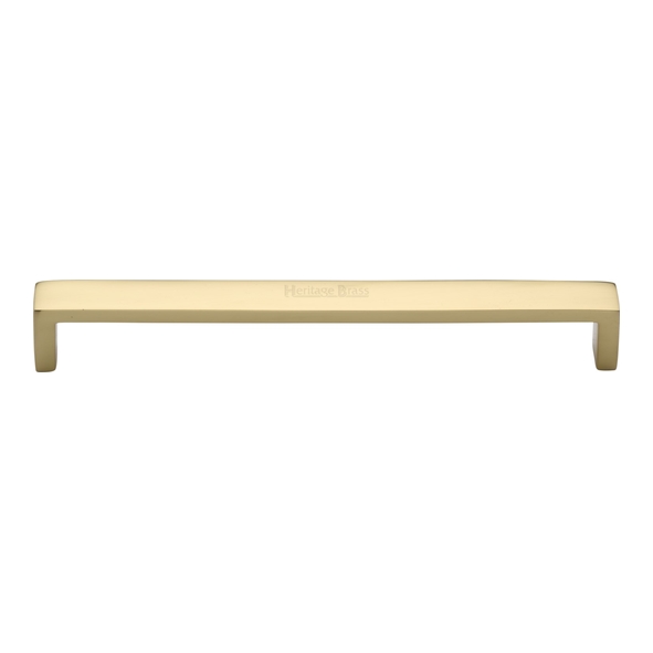C4520 192-PB • 192 x 200 x 28mm • Polished Brass • Heritage Brass Wide Metro Cabinet Pull Handle
